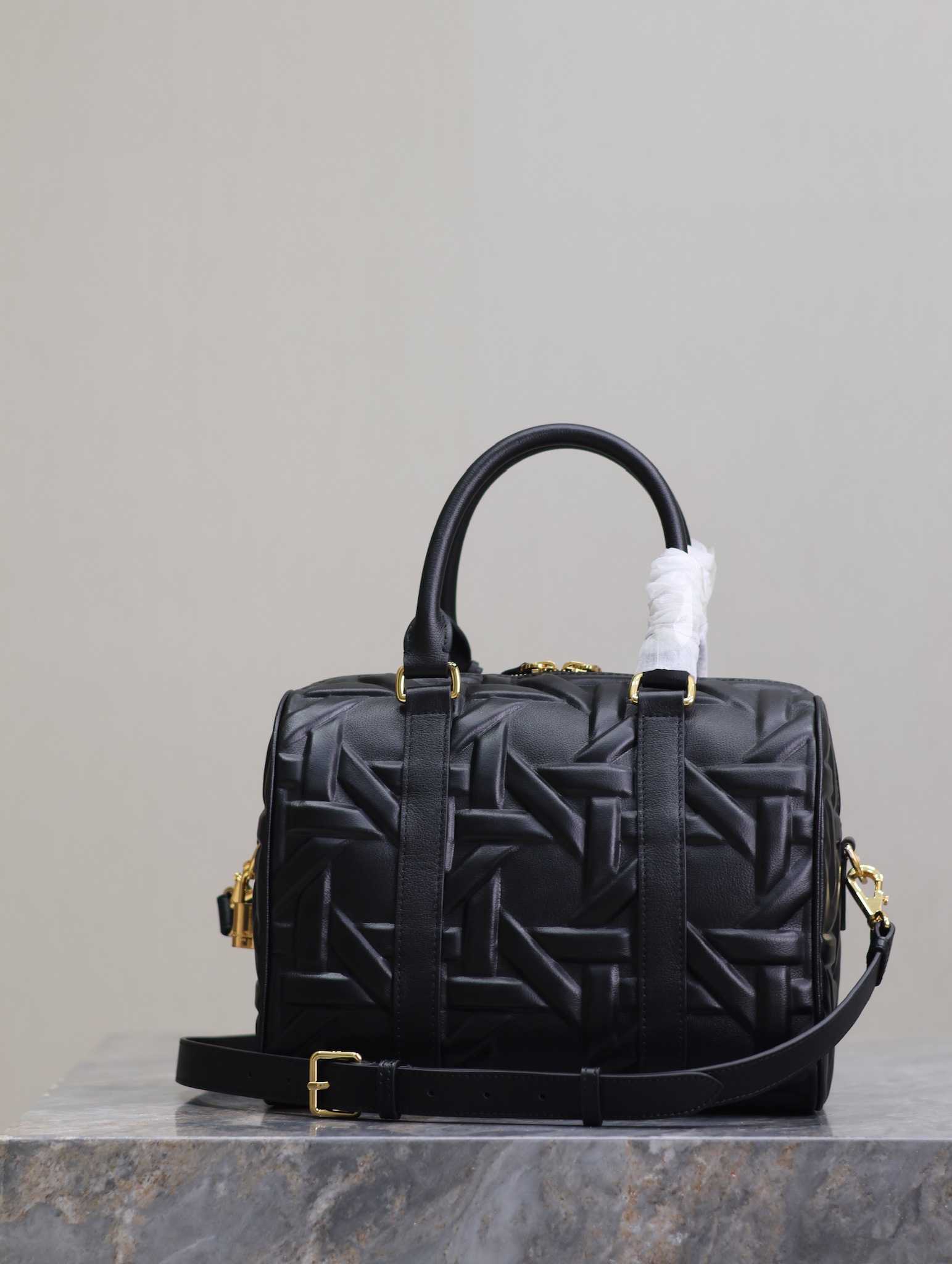 Dior Groove 25 Bag Black Graphic Cannage Calfskin